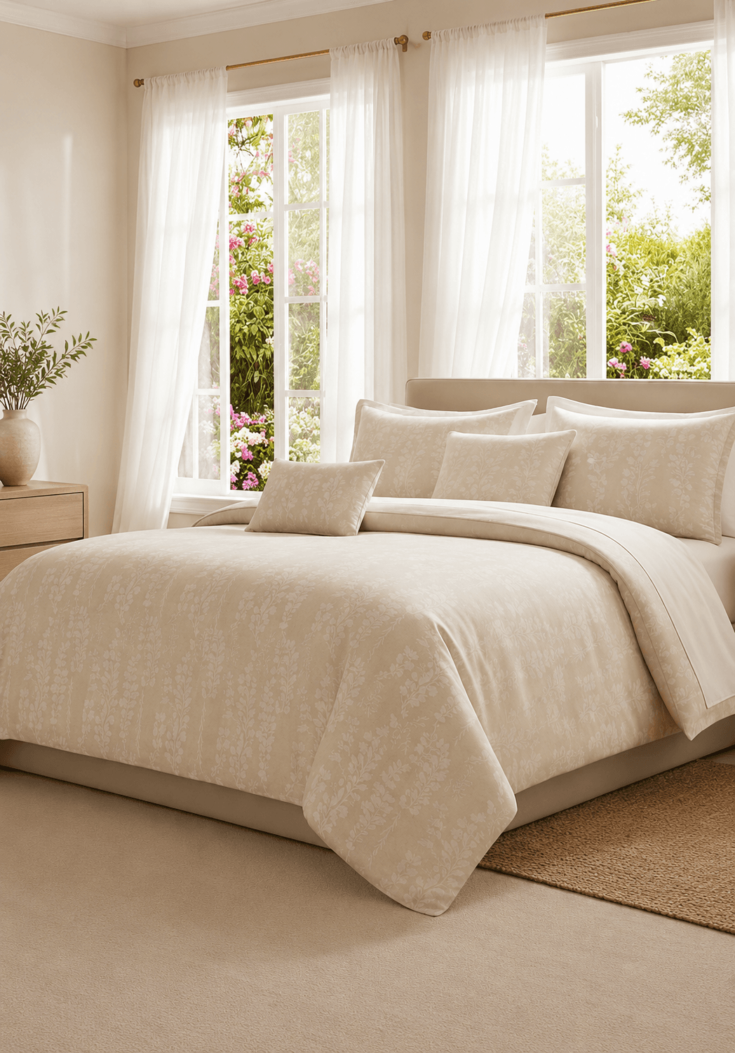Edredón Ivory Elegance King – 5 Piezas