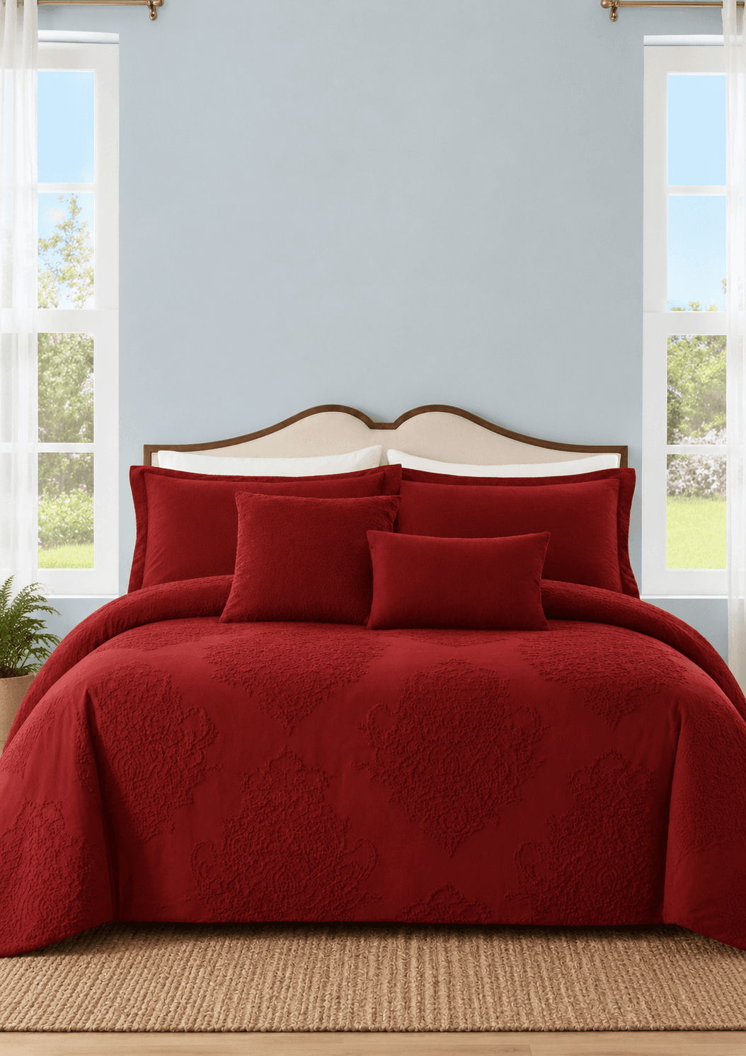 Edredón Royal Bordeaux King – 5 Piezas